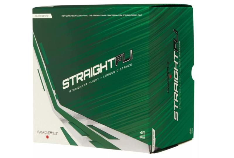 Maxfli マックスフライ ゴルフボール Straightfli ストレートフライ Gloss White Golf Balls 2025年モデル 4ダース 48個