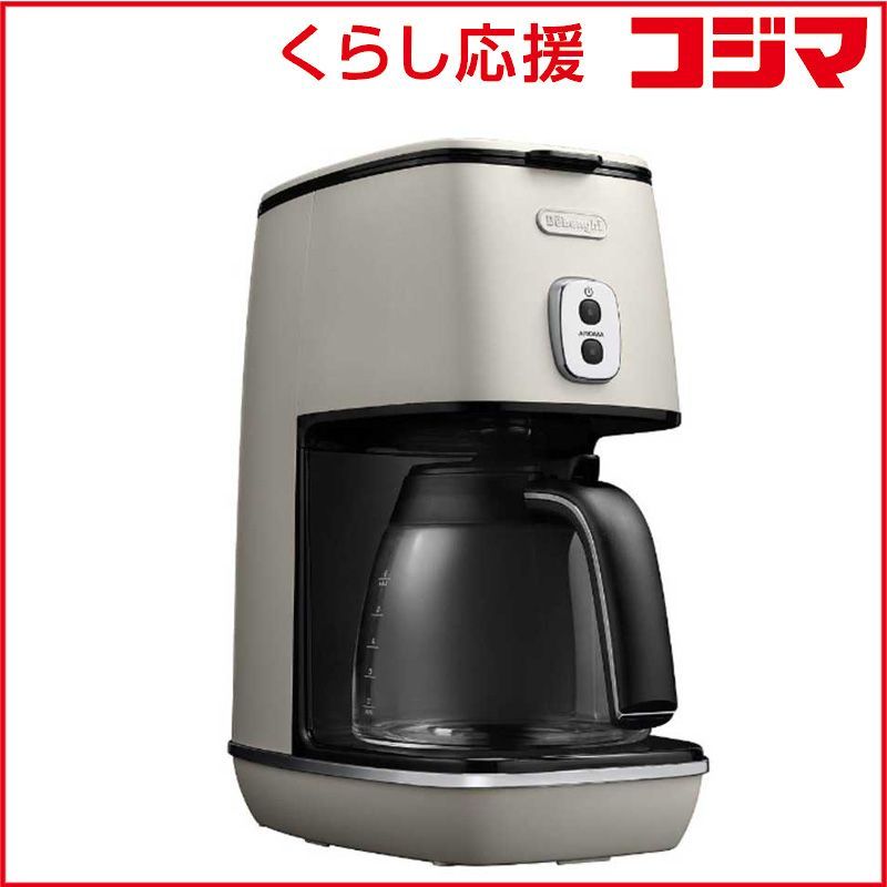 新品 未開封 】 デロンギ ドリップコーヒーメーカー「ディスティンタコレクション」（６杯分） ICMI011J-BK (エレガンス DeLonghi  ﾃﾞﾛﾝｷﾞドリップ式コーヒーメーカー　未開封