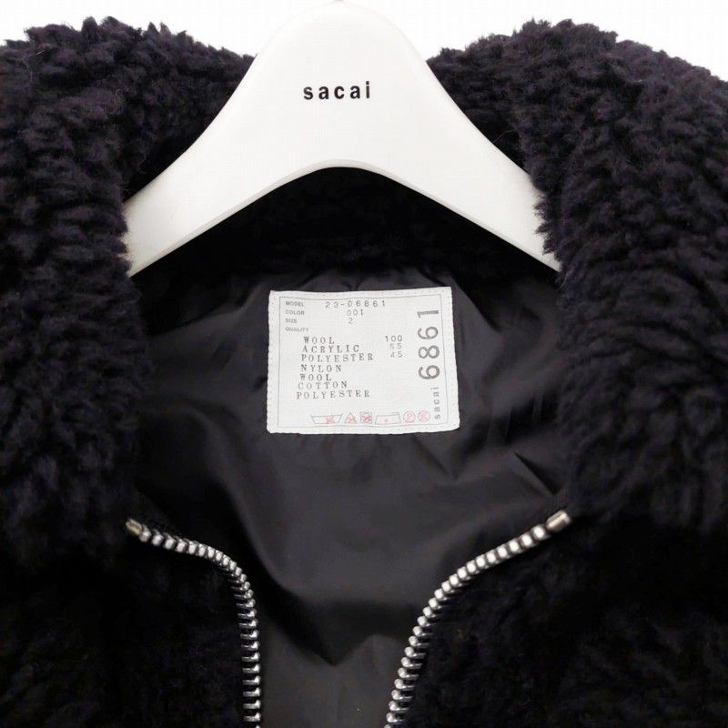 sacai シープスキンボアジャケット sacai] Faux Shearling x Nylon Twill Blouson – MaW SAPPORO