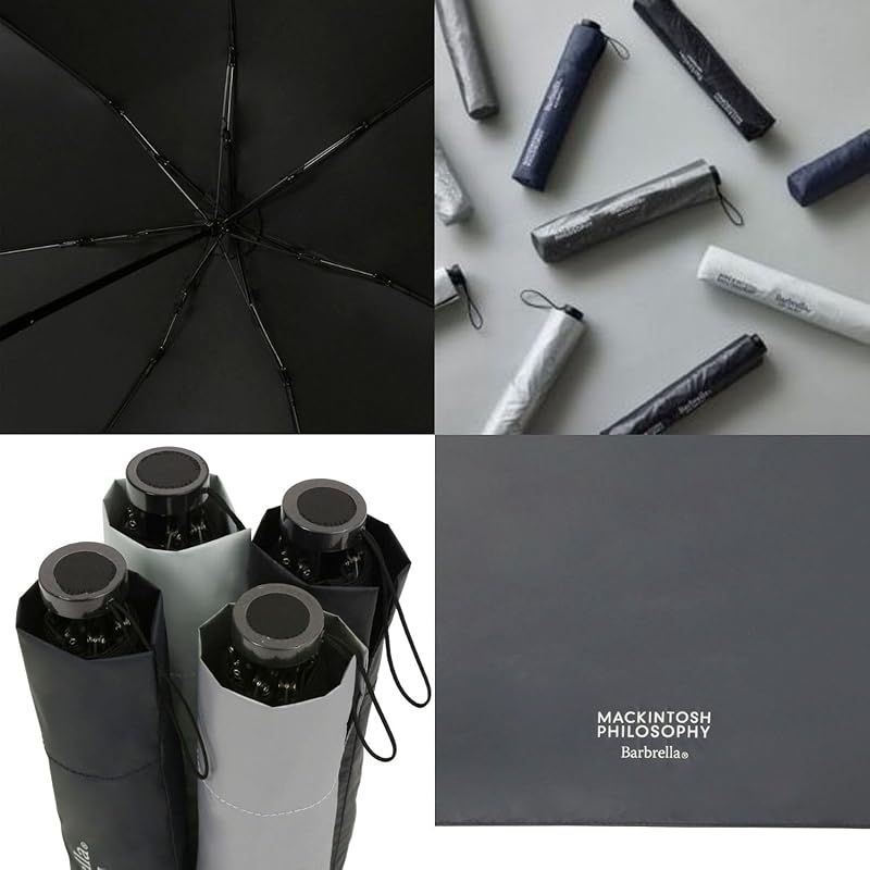 全品本物! MACKINTOSH PHILOSOPHY マッキントッシュ フィロソフィ 日傘 バーブレラ サンプロテクト 折りたたみ傘 軽量 遮熱 遮光 UVカット 晴雨兼用 直径102cm 親骨60cm 無地 11059 オフホワイト