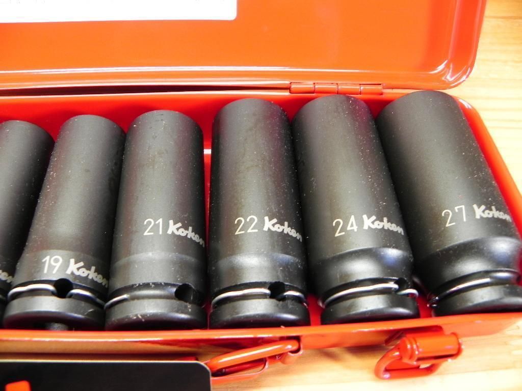 コーケン 1 2 12.7 sq ディープ インパクト ソケット セット10点 ケース付 Ko-ken 14207M