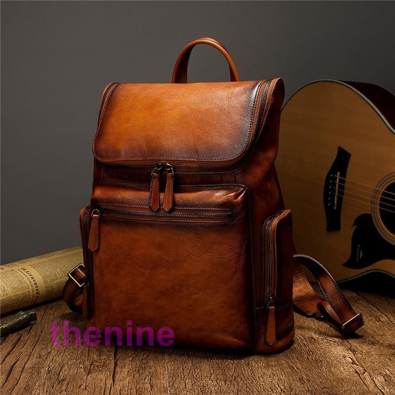 超大容量 リュックサック メンズ ディパック バッグパック 旅行トラベル鞄 14PC スポーツ 旅行 本革 レザー ビジネスバッグ ARBB-1630