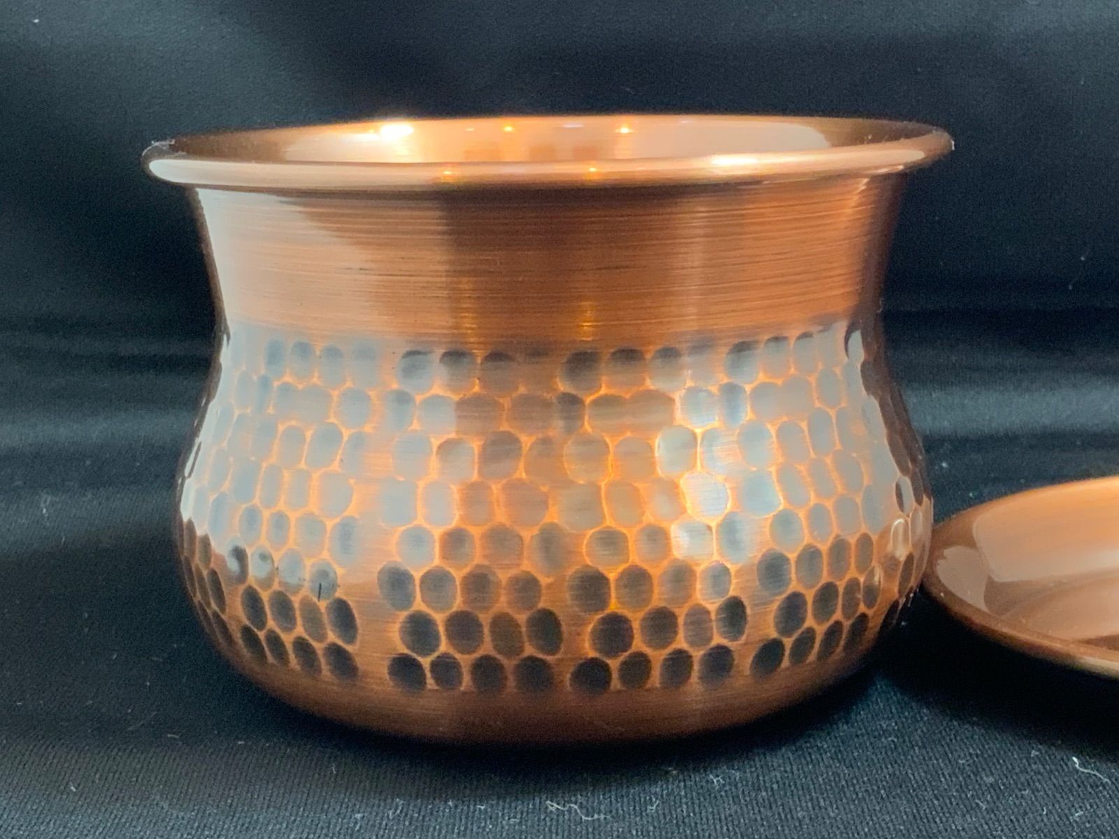 島本製作所 Epoch 純銅製 槌目 茶こぼし 茶筒 湯こぼし