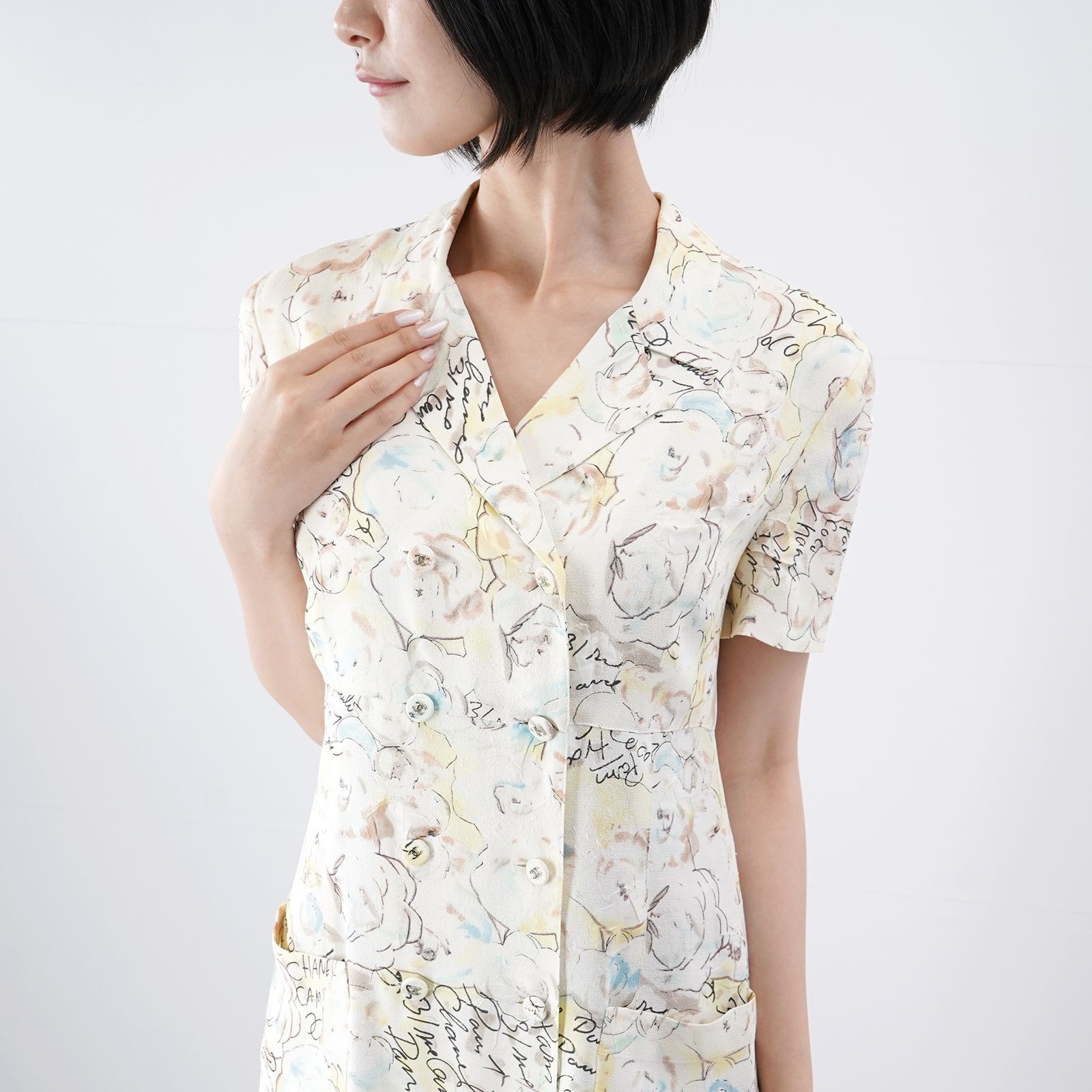 カメリア花柄 M0503