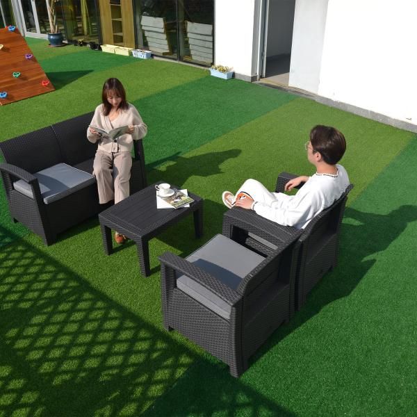 ラタン調 ガーデンソファ