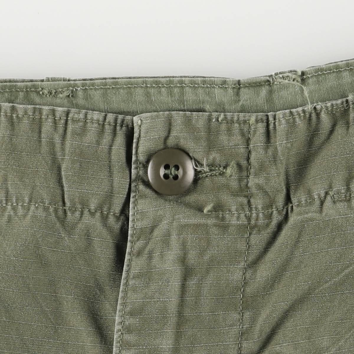 古着 60年代 米軍実品 ジャングルファテーグパンツ 4th リップストップ ミリタリー コンバットパンツ SMALL SHORT evb031030 KIN-KAAI_COM