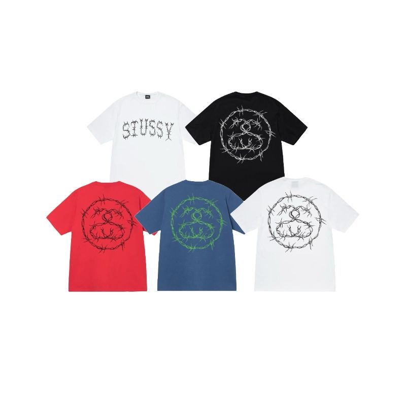 STUSSY ステューシー SS24 ダブルSプリント 半袖Tシャツ ユニセックス