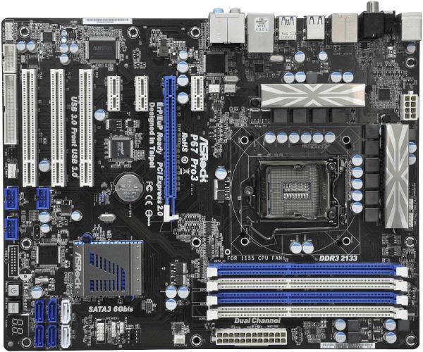 ASRock P67 PRO3 B3 LGA 1155 Intel P67 SATA 6Gb|s USB 3.0 ATX Intel Motherboard