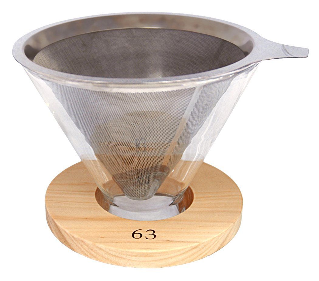 南海通商 ロクサン ステンレスフィルター付ドリッパー ナチュラル サイズ 約φ12.5 H10 0701-003