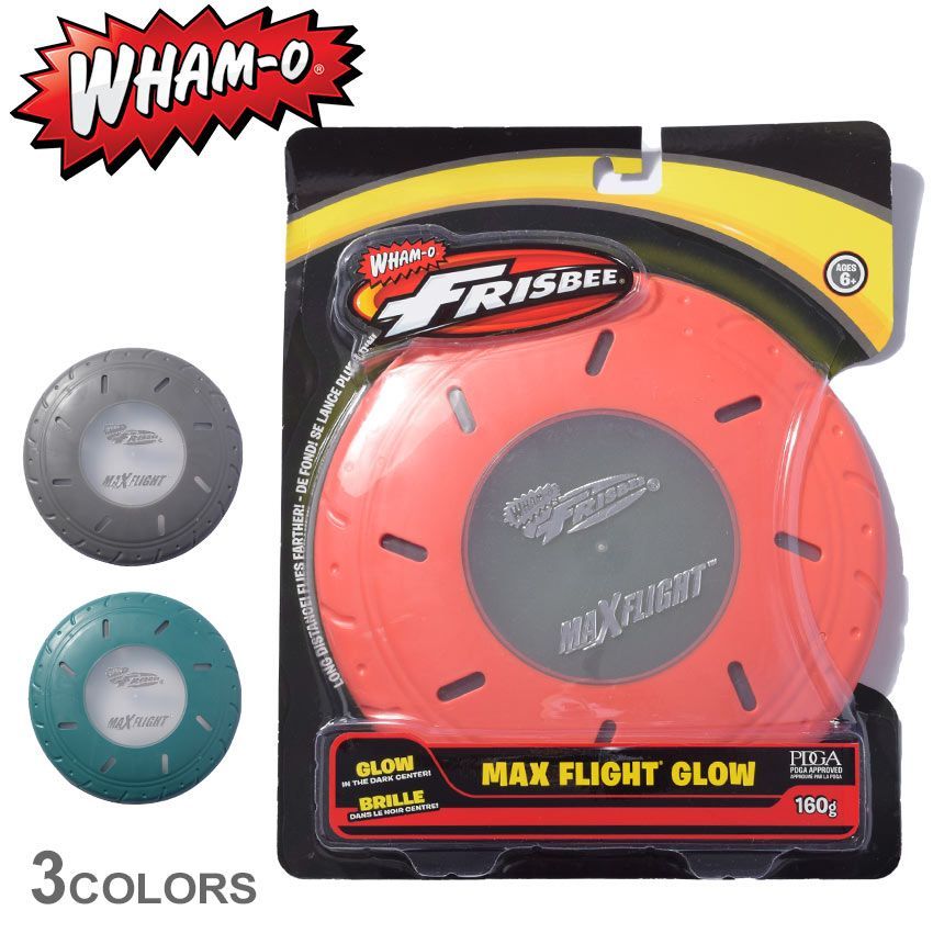ワムオー フリスビー 51105 マックスフライト グロー WHAM-O カラー:03.ブルー 品番：7780-0002