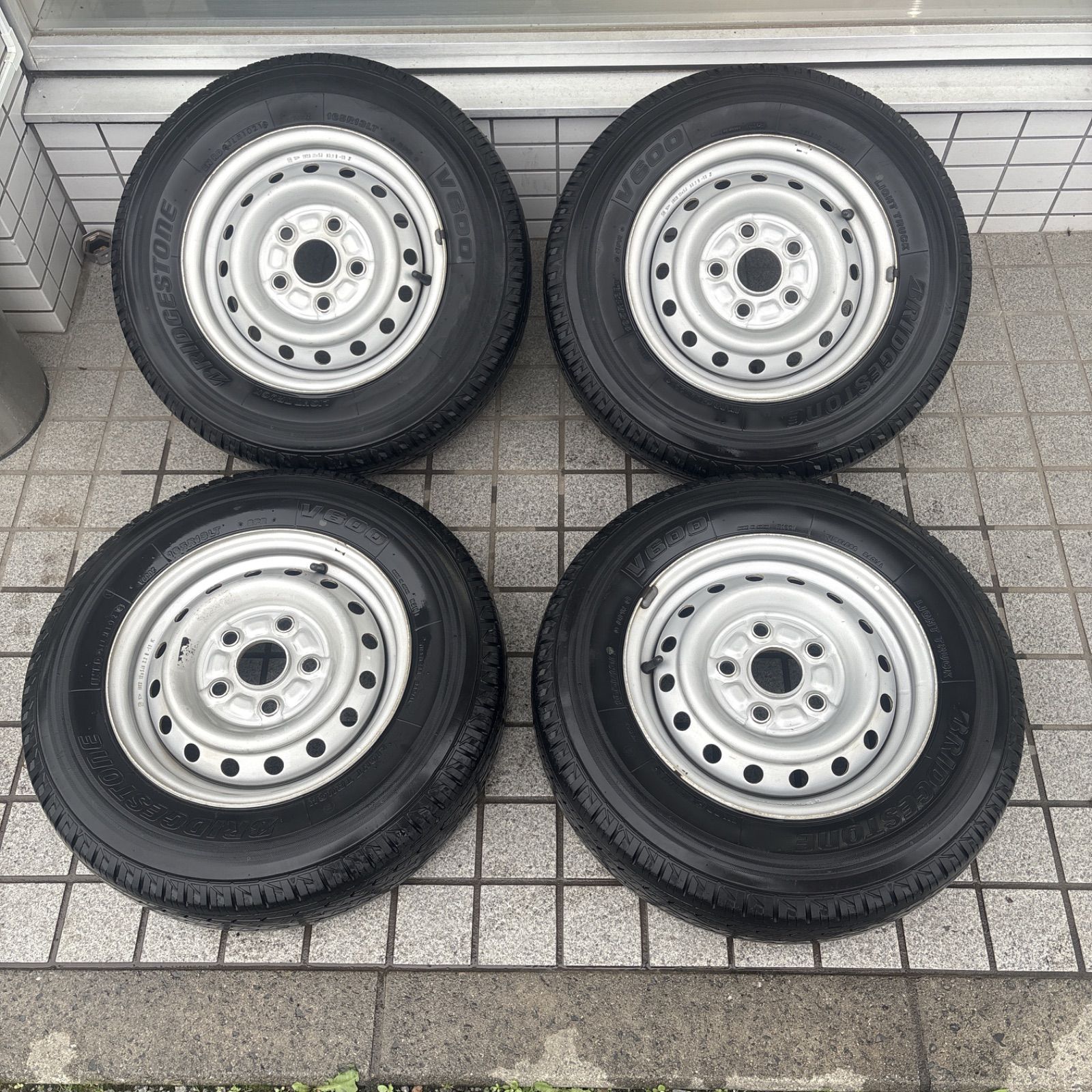 タウンエース 純正ホイールタイヤセット スチール 鉄チン 165r13