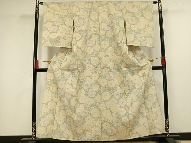 平和屋着物▽本塩沢 単衣 花づくし 正絹 逸品 AAAU3951fy - メルカリ 