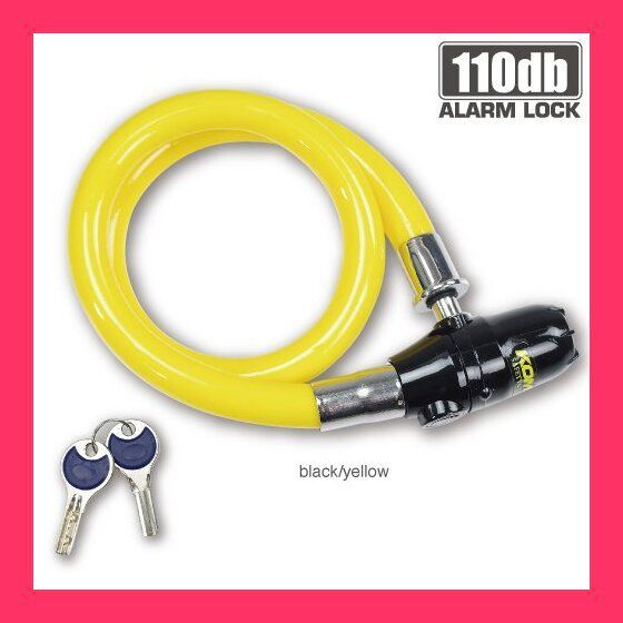 KOMINE（コミネ） LK-123 アラームワイヤーロック（盗難防止