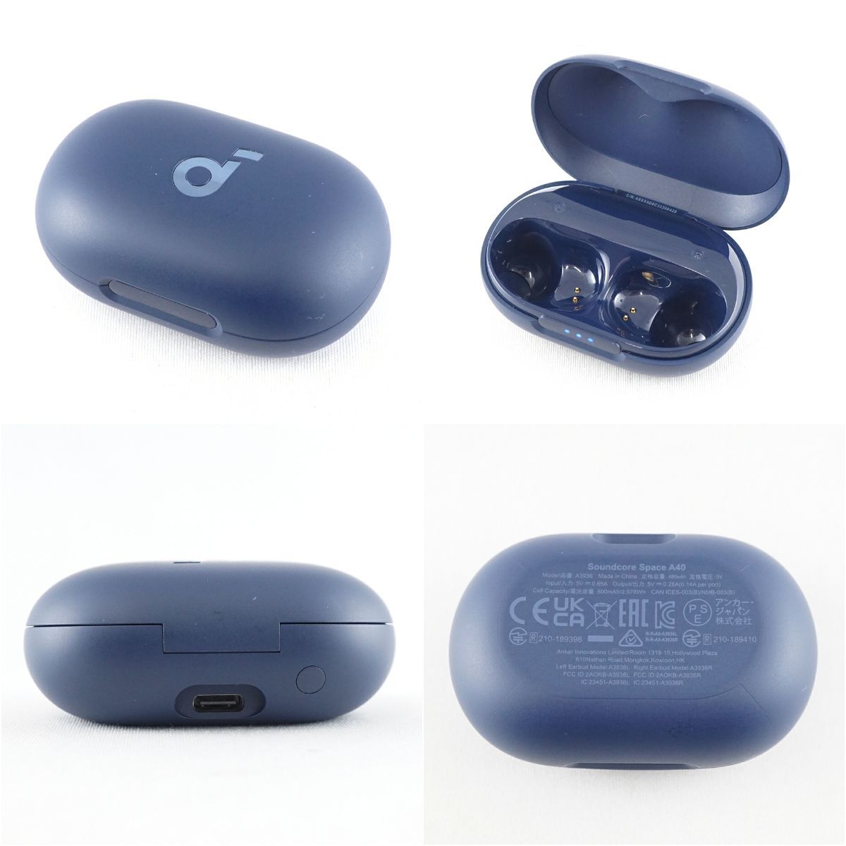 ANKER Soundcore Space A40 完全ワイヤレスイヤホン USED美品 A3936 