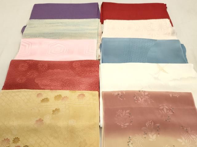 平和屋着物 和装小物 帯揚げ10枚セット 正絹 DAAX2089xg