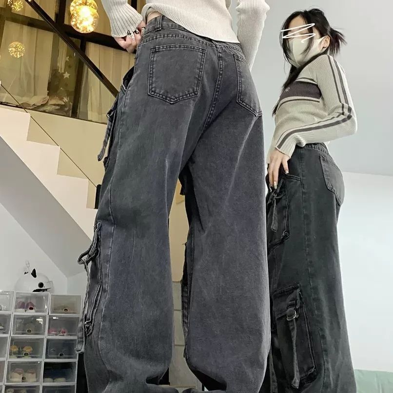 デニムカーゴパンツ y2k グランジ くらべ 00s 90s
