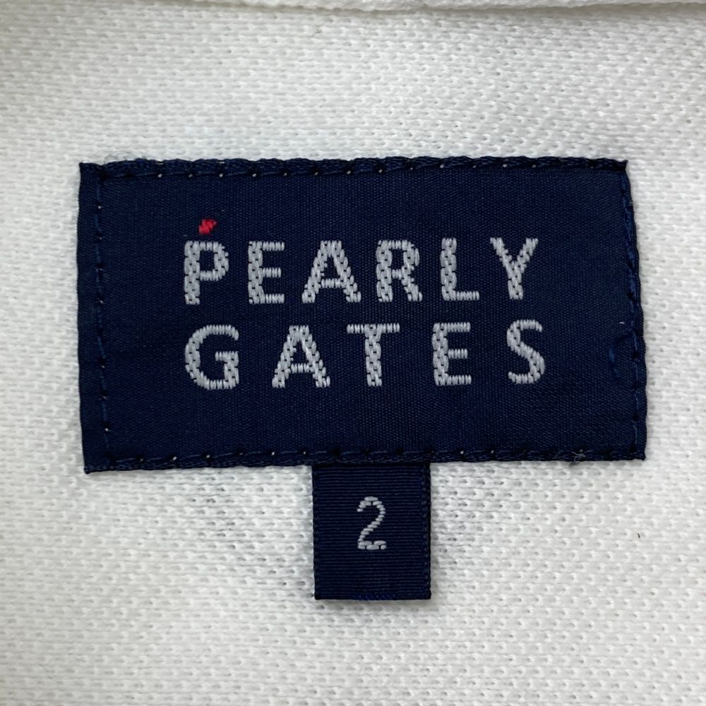 パーリーゲイツ ゴルフウェア トップス ポロシャツ ホワイト　Lサイズ サイズ：1 PEARLY GATES パーリーゲイツ 半袖ポロシャツ バック