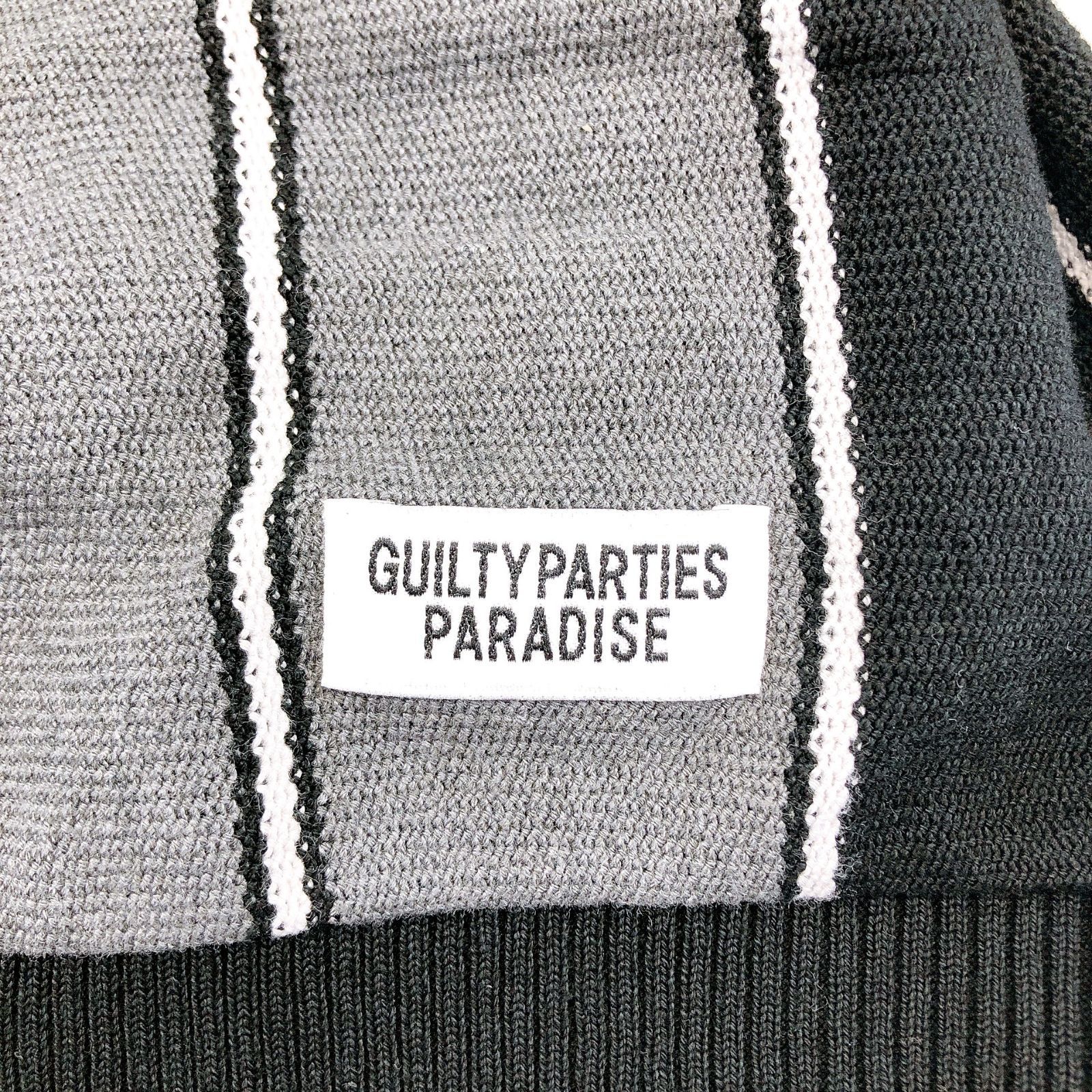 □ 良好 WACKO MARIA ワコマリア ストライプ 半袖 ニット ポロシャツ