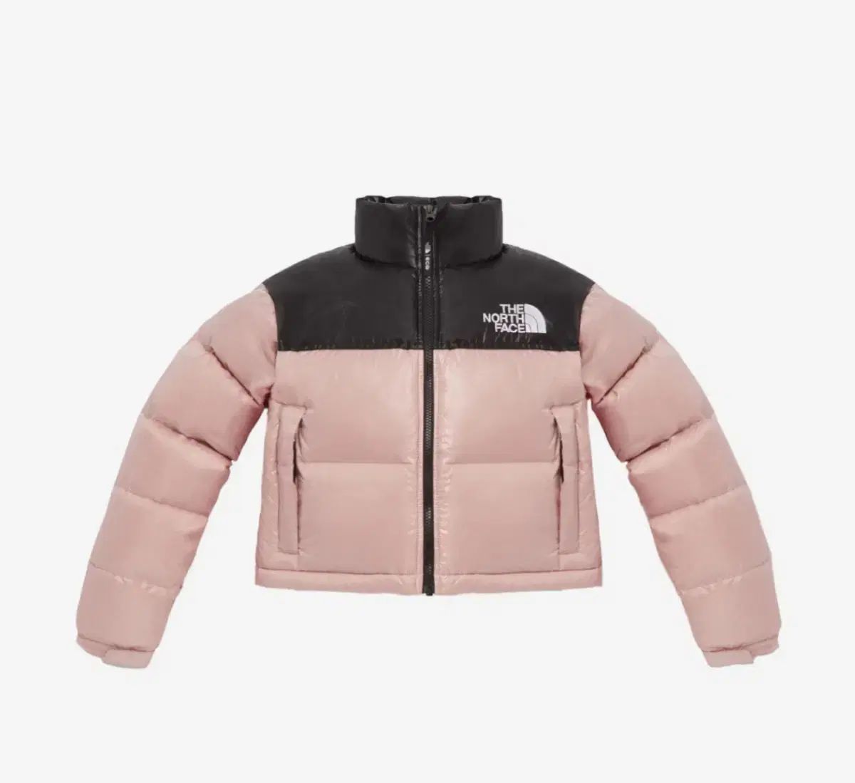 ノースフェイス ヌプシ ショート ダウンジャケット パステルピンク