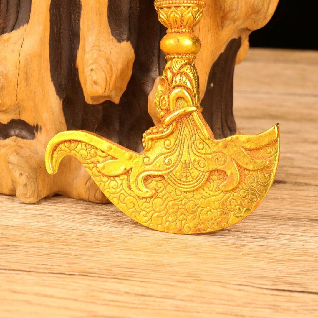 法器 ?金金剛杵 五股金剛斧 降魔杵 鎮宅 辟邪 開運 風水 招財