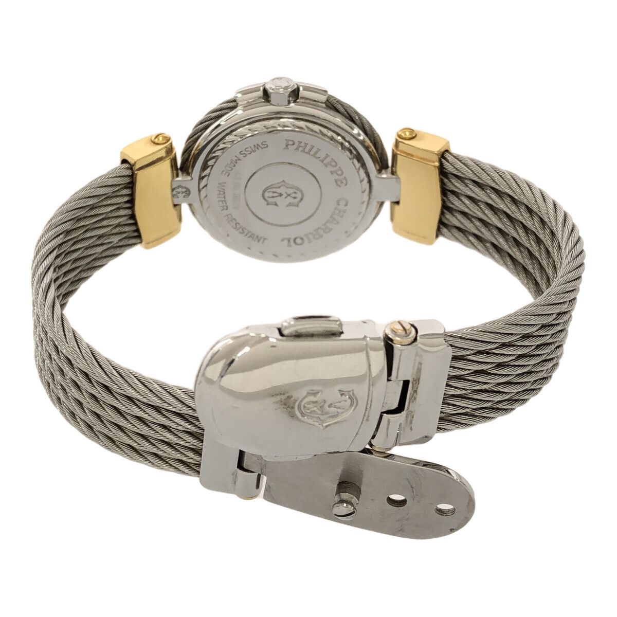 腕時計 稼働 シャリオール 43.95.360V 11P デイト ホワイトシェル文字