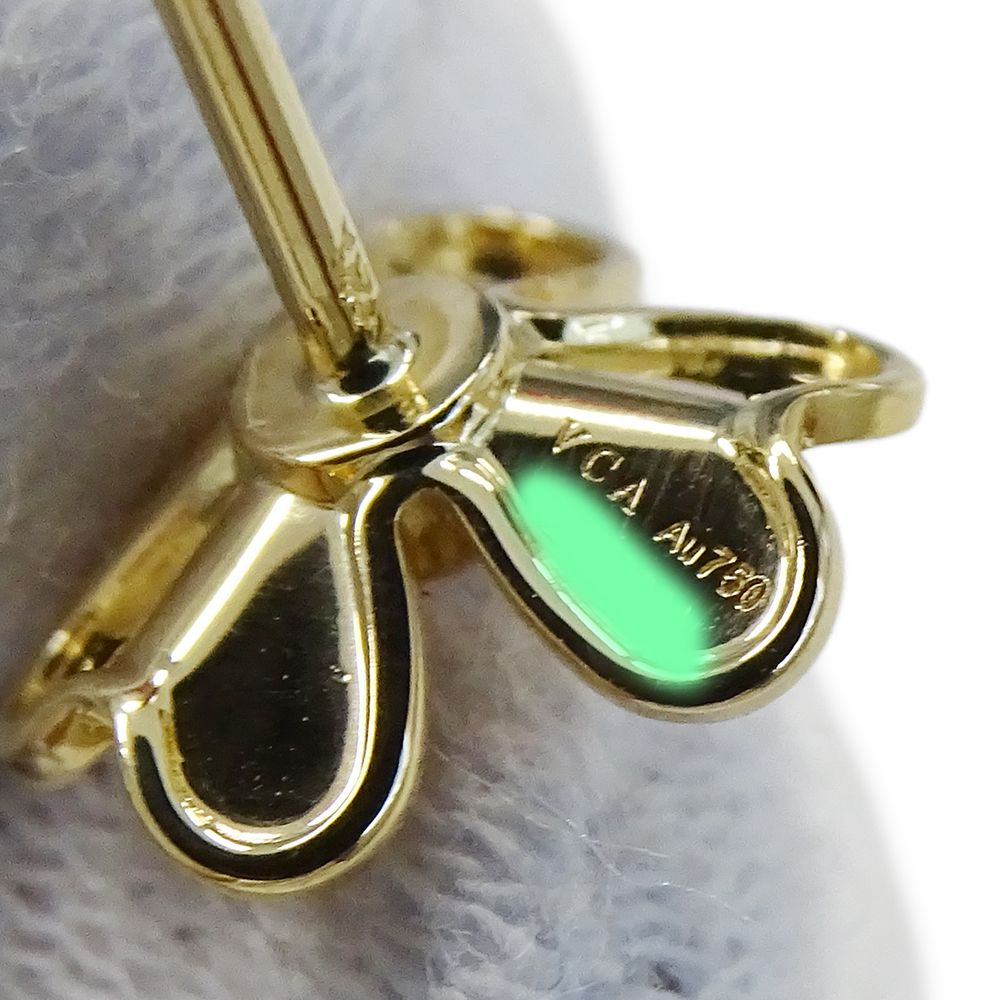 【美品】ヴァンクリーフ＆アーペル）フリヴォル/750YGミニピアス/正規品 brandbayshop_v0089745300