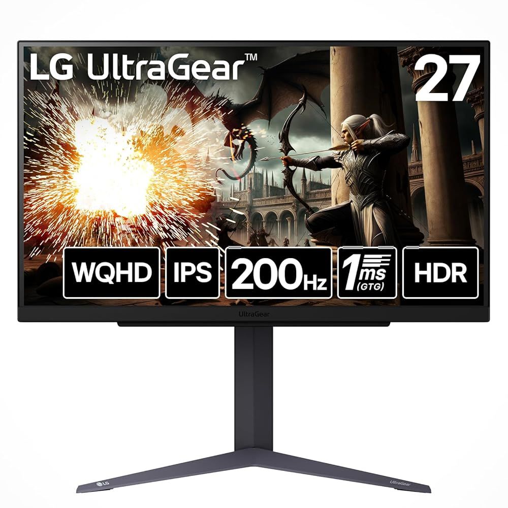 LG ゲーミングモニター LG UltraGear 27GS75Q-B 27.0インチ|WQHD 2560×1440 |アンチグ |180Hz