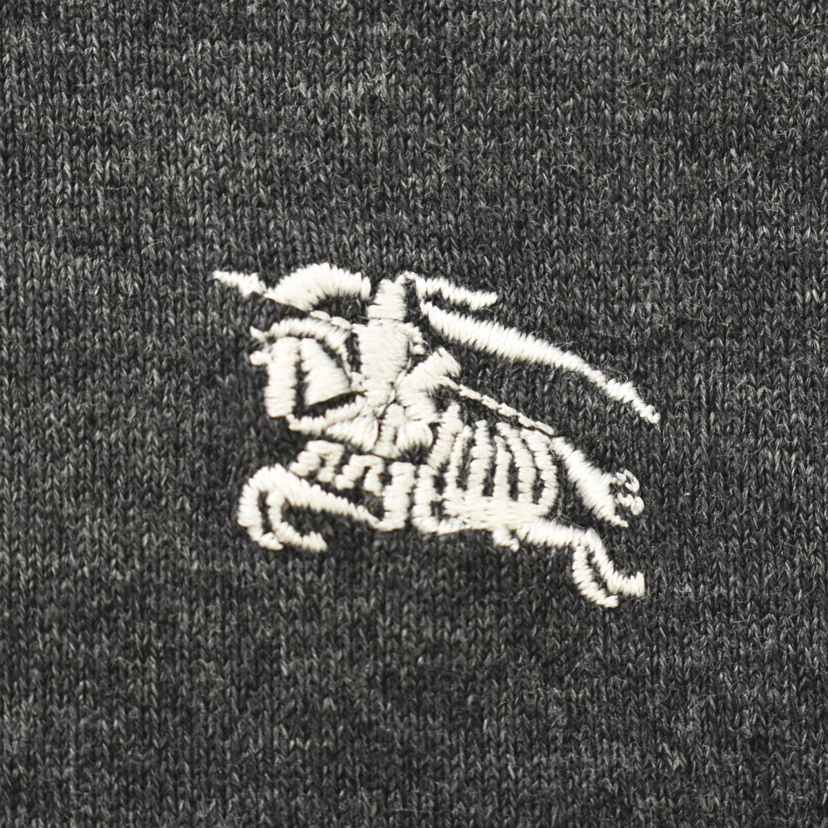 【人気】 バーバリー ブラックレーベル BURBERRY BLACK LABEL ホースマーク 刺繍ロゴ 半袖 Tシャツ 3 グレー メンズ