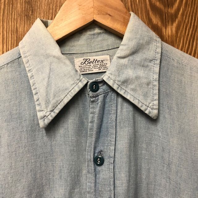 60s デッドストック USA製 Beltex シャンブレーシャツ 17 60s デッドストック USA製 Beltex シャンブレーシャツ 17
