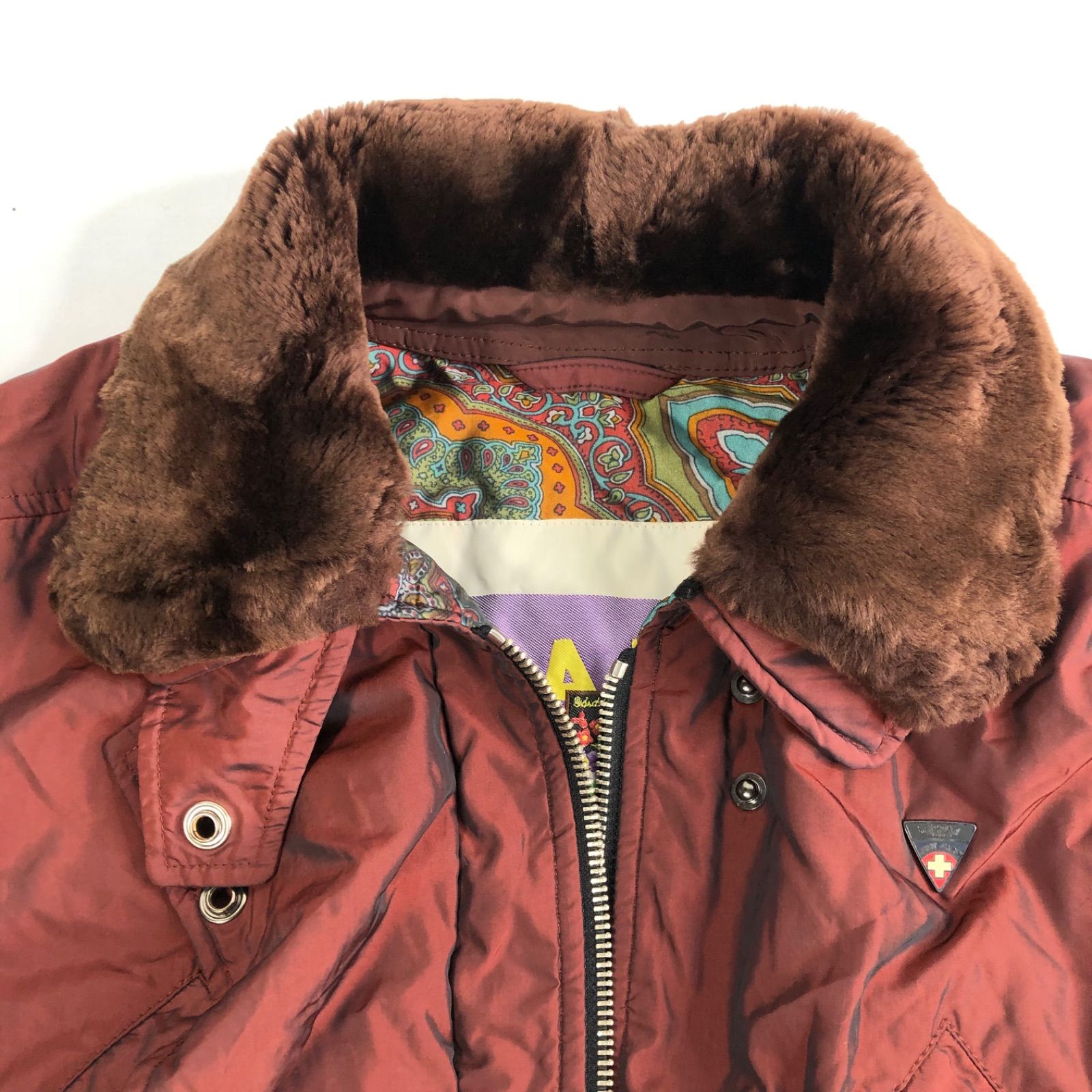 A0924-17-8 ITALIE CETHILL ジャケット ブルゾン レディースジャケット 着丈60cm 身幅57cm 肩幅56cm VIDAFM_ORG