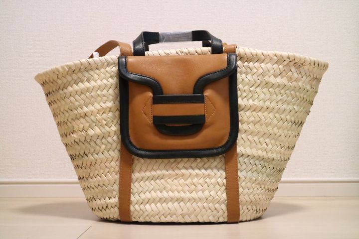 82318 Athena New York レース トートバッグ かごバッグ（楽天