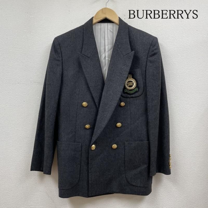 美品✨Burberry バーバリーズ ブレザー 金ボタン ワッペン 刺繍 ロゴ 