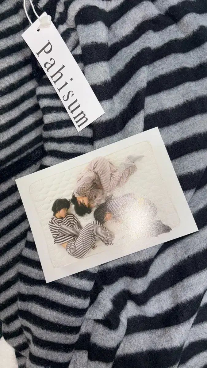 pahisum島 新商品 mixed stripe pants チャコール