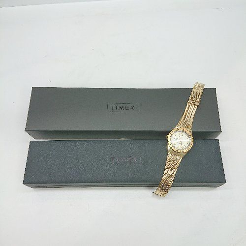 Θ◎ TIMEX タイメックス 動作未 3針 腕時計 表記なし ゴールド メンズ E 1502180031977