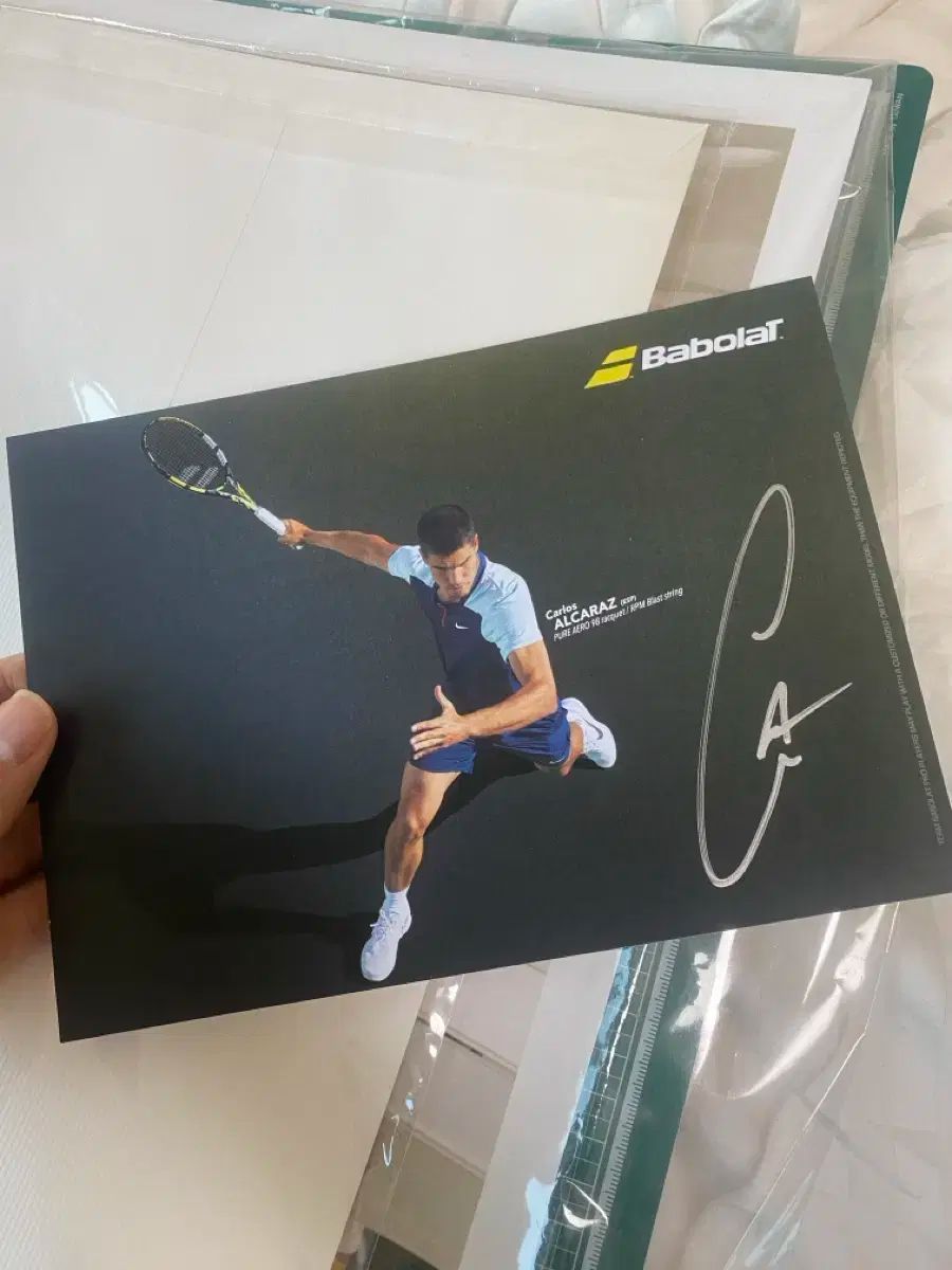 Carlos Alcaraz カルロス アルカラス BabolaT バボラ プロモーション サイン