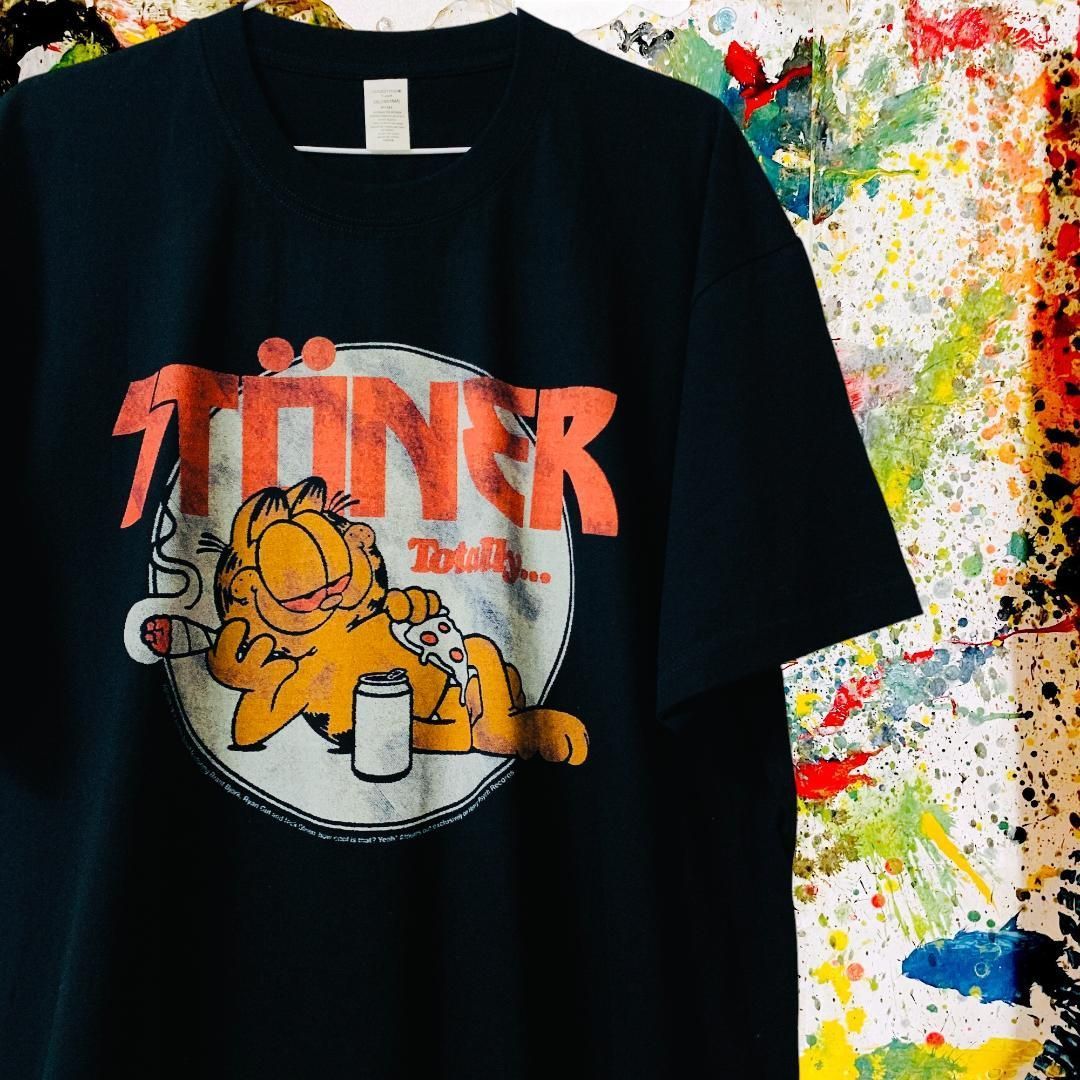 Garfield メンズ 長袖 リプリント トレーナー 新品 L XL ブラック ボクシング ガーフィールド リプリントトレーナー 長袖 コッ