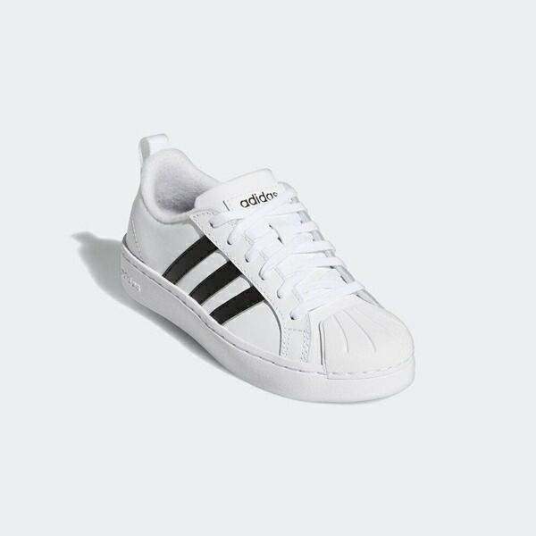 【あす楽】 スニーカー アディダス adidas GY8305 ストリートチェック キッズ STREETCHECK K ホワイトxブラック 25.0cm