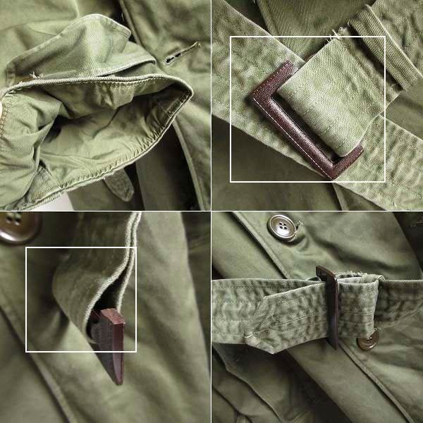 50s 実物 米軍 US ARMY オーバーコート M-R コットンサテン トレンチ