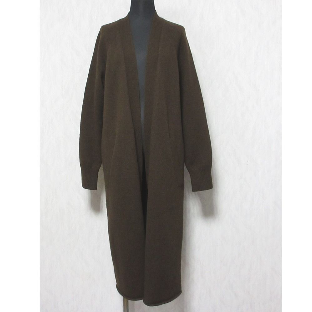 アメージングタイランド・グランドセール 美品 スムースニットガウン ウール100％ GAWN KNIT チノ CINOH カーディガン