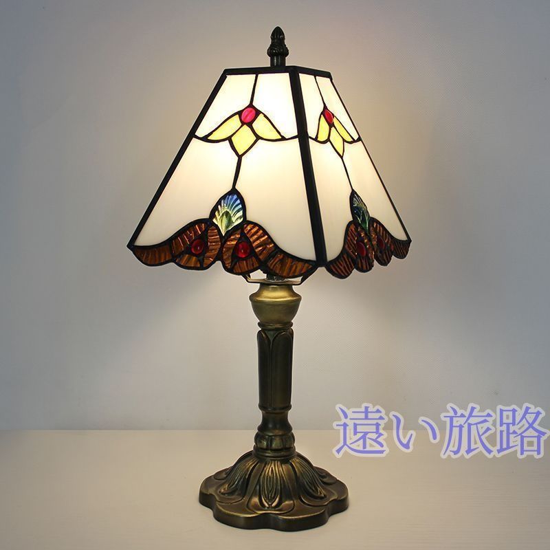 LED電球付き テーブルランプ  照明クラシック ヨーロッパ 手作り LEDテーブルランプ ステンドグラス 照明クラシック ヨーロッパ
