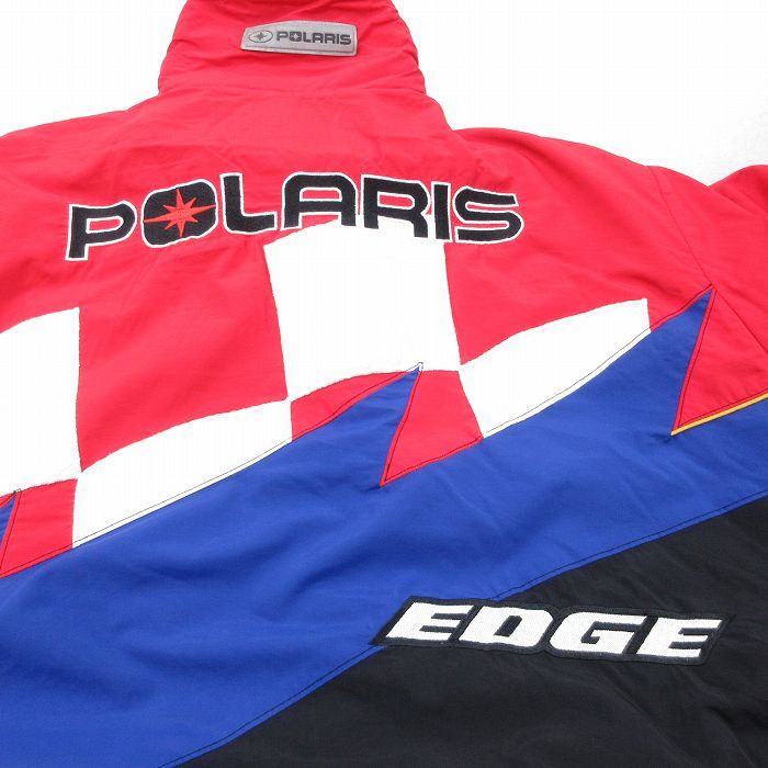 XL/古着 長袖 ナイロン ジャケット メンズ 00s レーシング POLARIS 