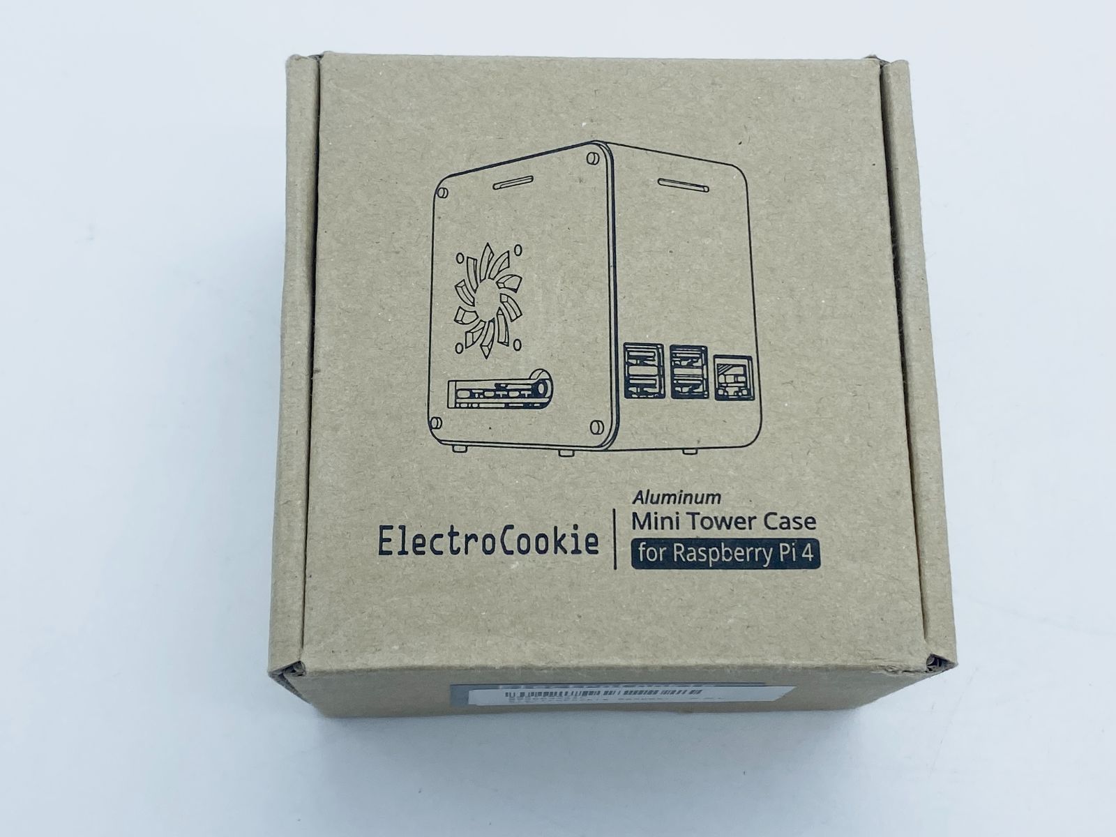 並行輸入品ElectroCookie Raspberry Pi 4ケース アルミニウムミニ