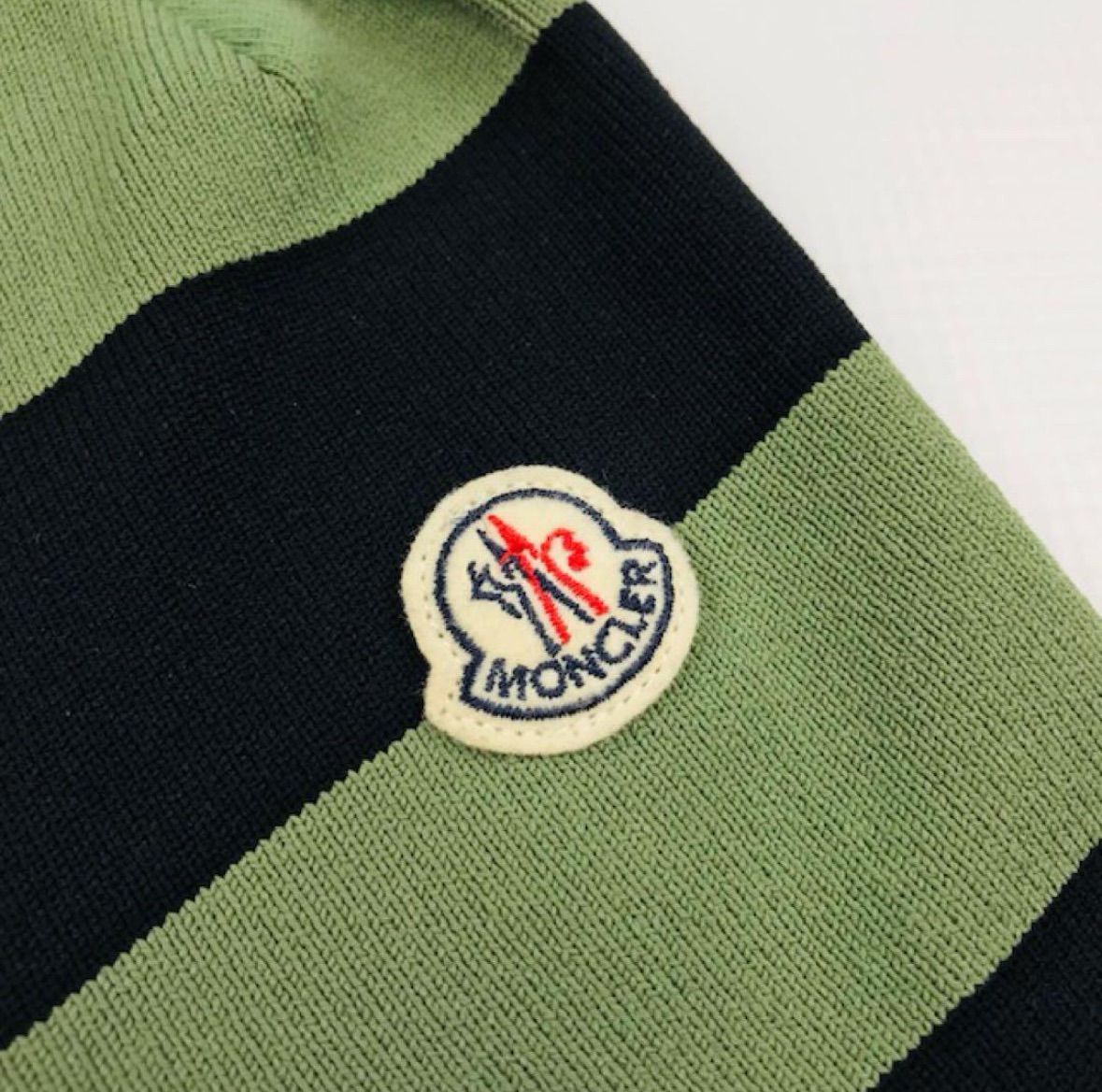 良品☆MONCLER・モンクレール レディース ワッペン付き ボーダー柄