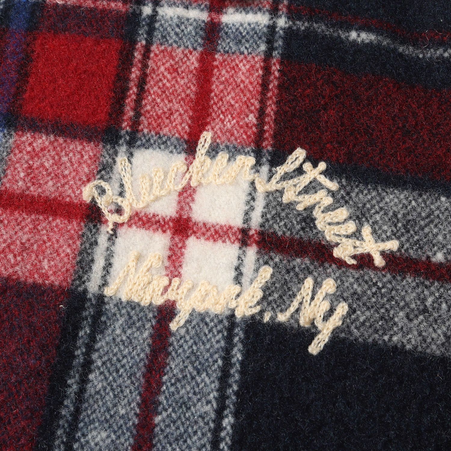 TMT チェック柄ジャケット レッド