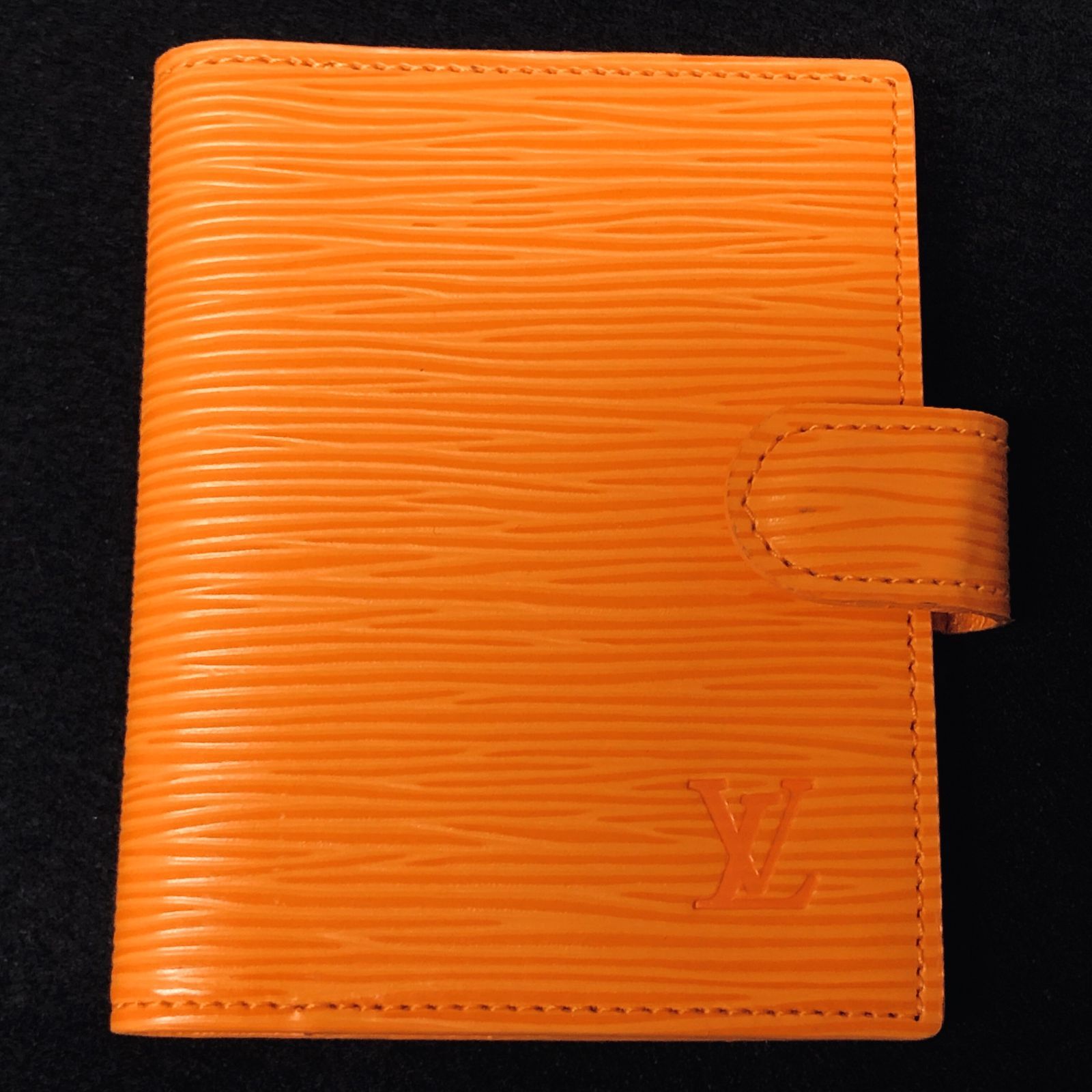 m 001 Y 1 10 ルイヴィトン アジェンダミニ エピ マンダリン コンパクト手帳カバー オレンジ R 2007 H TH 0073 Louis Vuitton Agenda Card er