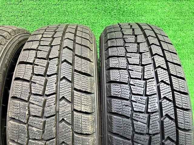 送料無料! DUNLOP スタッドレス ダンロップ ウィンターマックスWM02 165 55R14 4本 7ミリ 3本