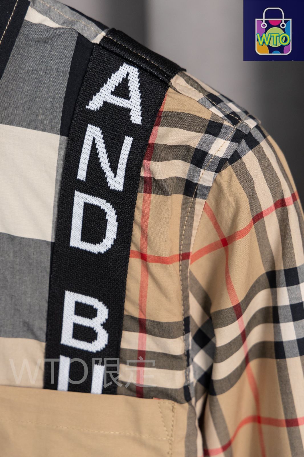 Burberry のパッチワーク・プルオーバーシャツ BURBERRY/バーバリー】よりパッチワークステッチコットン