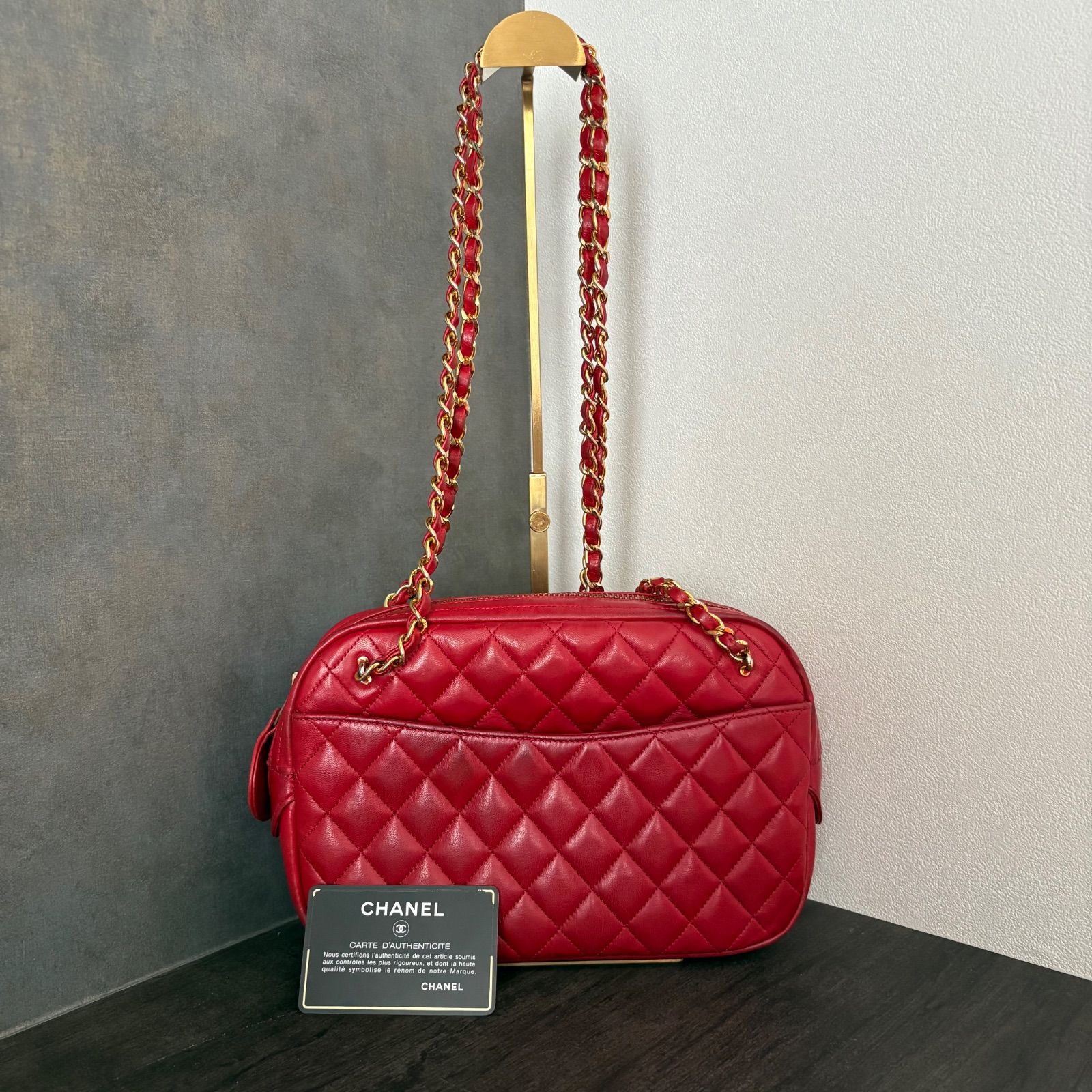 CHANEL シャネル マトラッセ トートバッグ ラムスキン ブラック