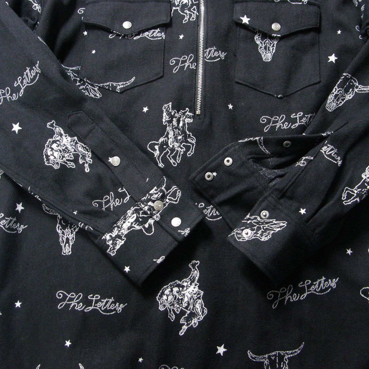 新品】 The Letters ／ レターズ ハーフジップシャツ 日本製 ハーフ
