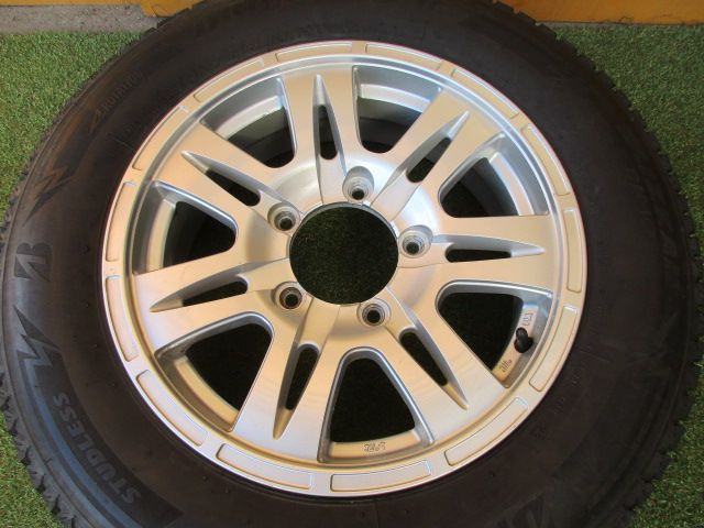 中古】 送料込み 社外ホイール ジムニー 175/80R16 スタッドレス